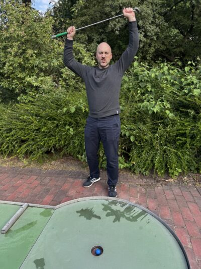 Minigolfspieler in Planten und Bloomen
