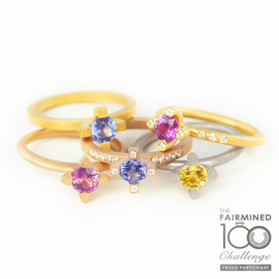 Ringe der Ceylon-Collection für die Fairmined 100 Challenge