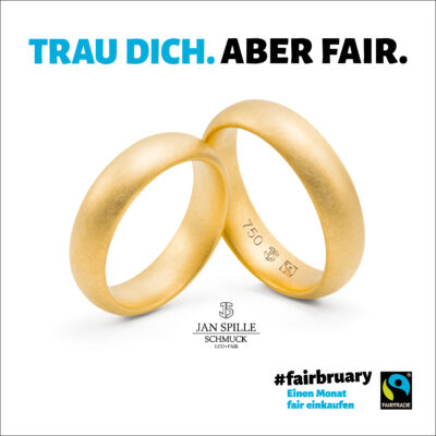 Plakatkampagne zum fairbruary: Trau dich. Aber Fair