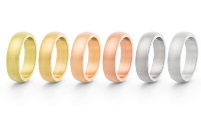 Goldfarben im Farbverlauf aus Fairtrade Gold von Jan Spille Schmuck