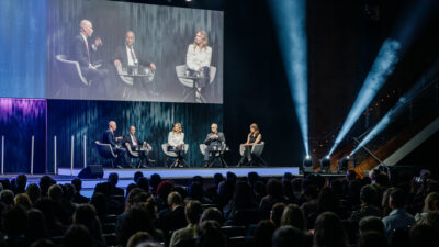 Maja Göpel, Mojib Latif, Prof. Johan Rockström und Luisa Neubauer beim Deutscher Nachaltigkeitspreis, Foto von Dariusz Misztal
