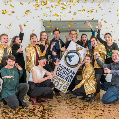 Jan Spille und Team feiern die Auszeichnung German Design Award 2019