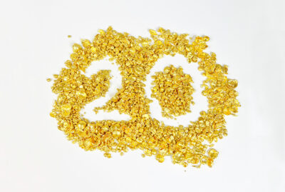 20 jähriges Jubiläum von Jan Spille Schmuck mit Goldnuggets