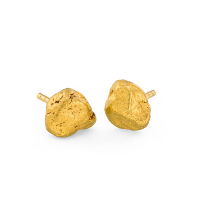 Nchhaltige Gold Nugget Ohrstecker No.2 aus der Puna Collection von Jan Spille Schmuck aus Hamburg