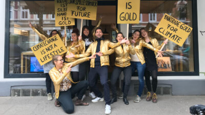 Jan Spille Team vor Atelier Klimademo #allefürsklima fridaysforfur