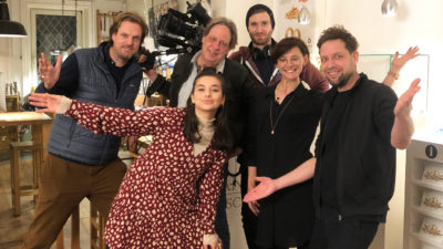 Puls Reportage Team in Atelier Jan Spille Reporterein Nadine Hadad
