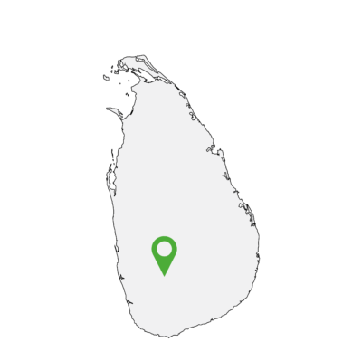 Landkarte Sri Lanka Standort Mine mit Fairtrade Saphire