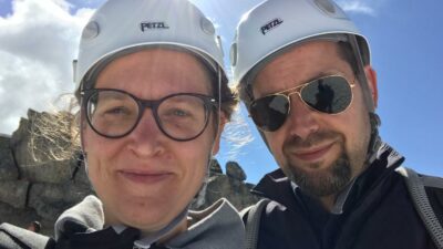 Team Jan Spille bei Hochgebirgswanderung