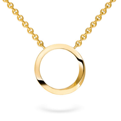 Kette mit Kettenanhänger Twister-Kollektion in 18 kt Gelbgold poliert