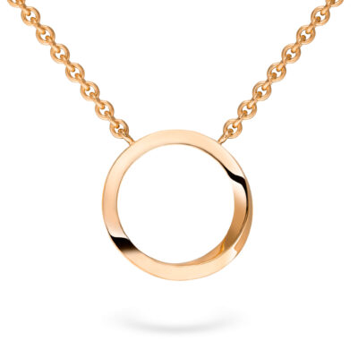 Kette mit Kettenanhänger Twister-Kollektion in 18 kt Roségold