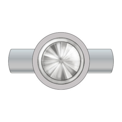 Grafik vom Alpen Ring Rund mit Bergkristall der Alpen-Kollektion No.2