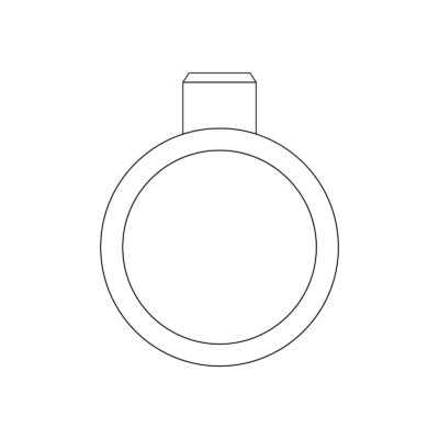 grafik der spotlight verlobungsring von jan spille als engagement ring bezel