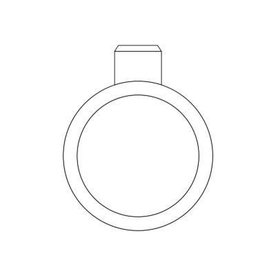 grafik der spotlight verlobungsring von jan spille als engagement ring bezel
