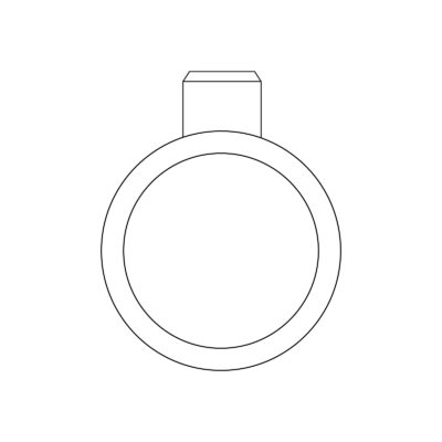 grafik der spotlight verlobungsring von jan spille als engagement ring bezel