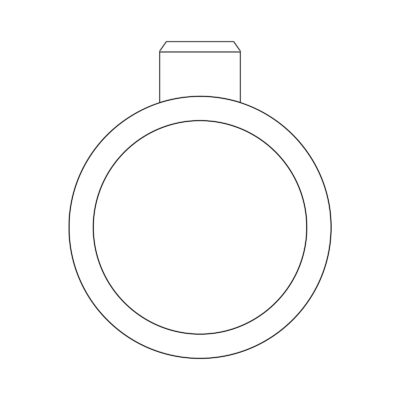 grafik der spotlight verlobungsring von jan spille als engagement ring bezel