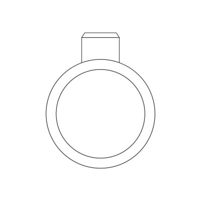 grafik der spotlight verlobungsring von jan spille als engagement ring bezel