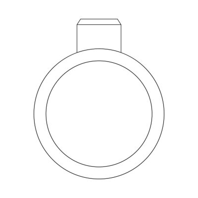 grafik der spotlight verlobungsring von jan spille als engagement ring bezel