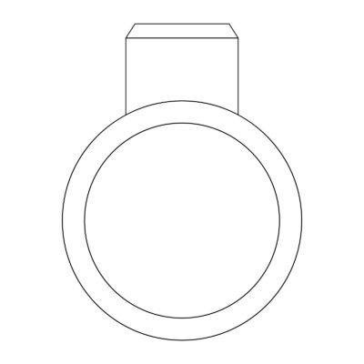 grafik der spotlight verlobungsring von jan spille als engagement ring bezel fassung