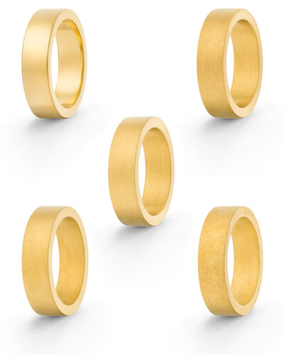 Ringoberflächen für individuelle eheringe oder schmuck im Gestaltungssystem von Goldschmied aus Hamburg Jan Spille