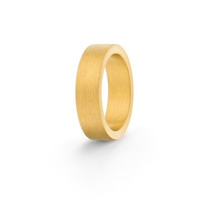Trauringe Oberflaeche Längsmattiert Stark aus Fairtrade Gold