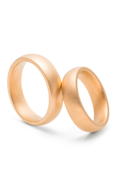 Faire Ringe, Trauringe, Eheringe, Roségold aus der Goldschmiede Jan Spille-Schmuck in Hamburg Altona