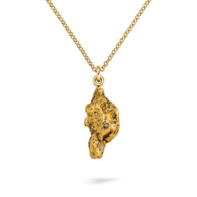 goldnugget anhänger aus natürlichem Waschgold von jan Spille aus Hamburg