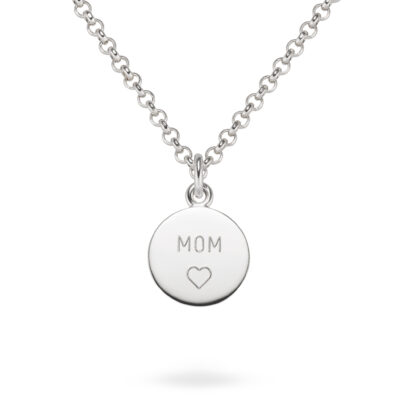 kette mit gravur mama und aus weissgold fairtrade und nachhaltig von jan spille