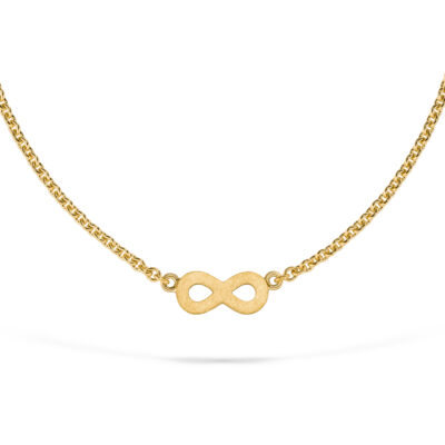 infinity kette aus fairem gelbgold designt von nachhaltigem goldschmied jan spille