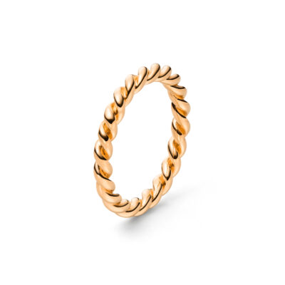 Zeitloser Ring der Kordel-Kollektion aus Fairtrade Echtgold von Jan Spille aus Hamburg