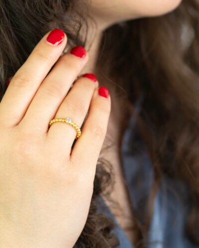 Kugelring als Antragsring aus Fairtrade Gold von jan Spille aus Hamburg Altona
