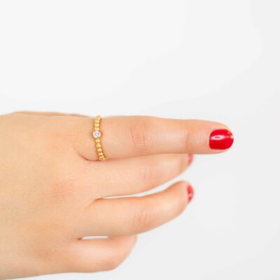 Unisex Kugelring als Verlobungsring aus Fairtrade Gold von jan Spille aus Hamburg Altona