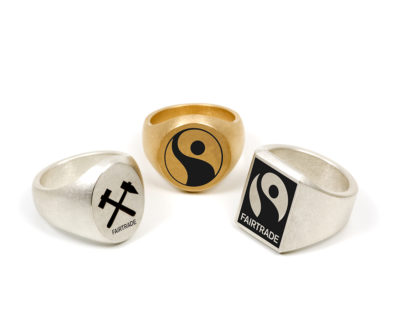 Jan Spille Schmuck erstes Unternehmen mit Fairtrade Zertifizierung Siegelringe Fairtrade Gold