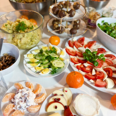 Großes BIO-Vegetarisches Frühstück im Atelier Jan Spille Schmuck aus regionalen Zutaten