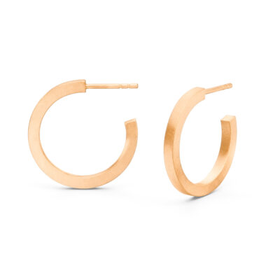 Unisex Creolen aus Roségold im zeitlosen Design von Jan Spille-Schmuck