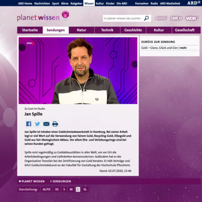 Jan ist Studiogast bei Planet Wissen