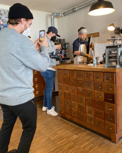 Goldguss Filmdreh mit Jan Spille