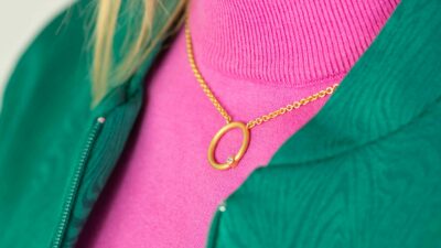Anhänger der Rund Kollektion aus Fair gehandeltem Echtgold mit fairen Diamanten