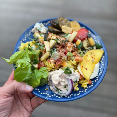 vegetarisches Essen beim Sommerfest von JAn Spille Schmuck