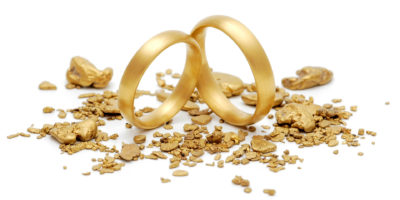 Trauringe aus Naturgold in Goldnuggets aus Eco und Fairtrade Gold