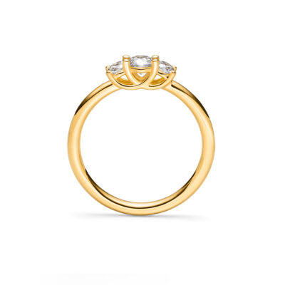 verlobungsringe 3 steine aus gold cathedral collection jan spille