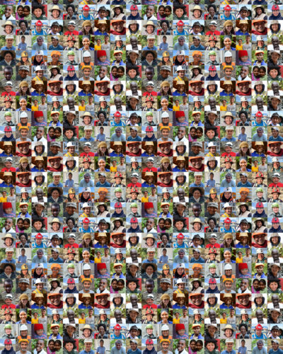 Portraitsammlung von MInenarbeiterinnen für die World-Collection