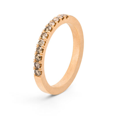 Zusteckringe mit Reihenfassung Girlande aus Fair Trade Gold für Ring STacking geeignet von Jan Spille-Schmuck aus Hamburg