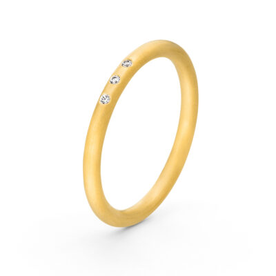 Runder Zarter Zusteckring aus Fair Trade Gold von Jan Spille-Schmuck aus Hamburg