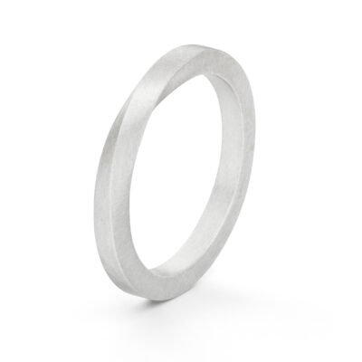 Zusteckringe als Ring Stacking Set der Twister-Kollektion aus Weissgold