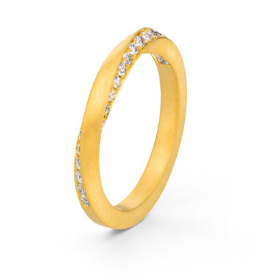 Faire Zusteckringe oder Stacking Ringe der Twister Kollektion aus Echtgold